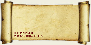 Jana Čakaranović vizit kartica